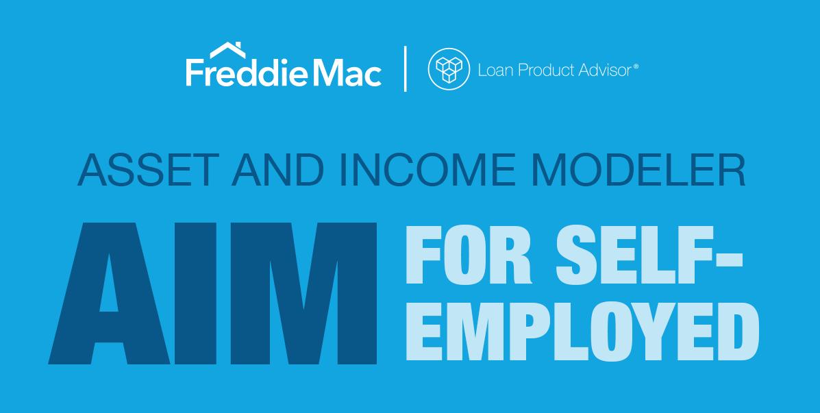 FreddieMac's tweet image. Today we announced AIM for self-employed is available to lenders. Automated income calculation makes it easier &amp;amp; faster for lenders to underwrite self-employed borrowers. More info: FreddieMac.com/aimse