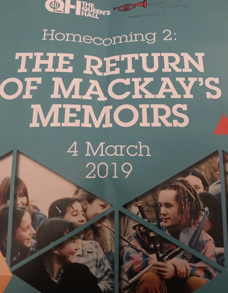 Thanks @tcoems1 for the invite to Homecoming 2.
Uplifting! Gifted pupils and former pupils came together to celebrate a school’s existence. Special celebration of Martyn Bennett. Long may @edinburghcoems continue!