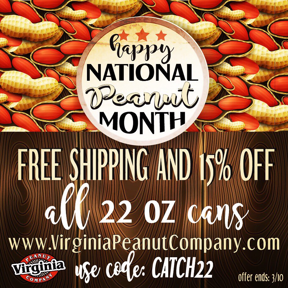 VirginiaPeanut's tweet photo. 🥜🥜 Happy National Peanut Month 🥜🥜 https://t.co/m9whdyMqvU https://t.co/9Yi32EFpKp