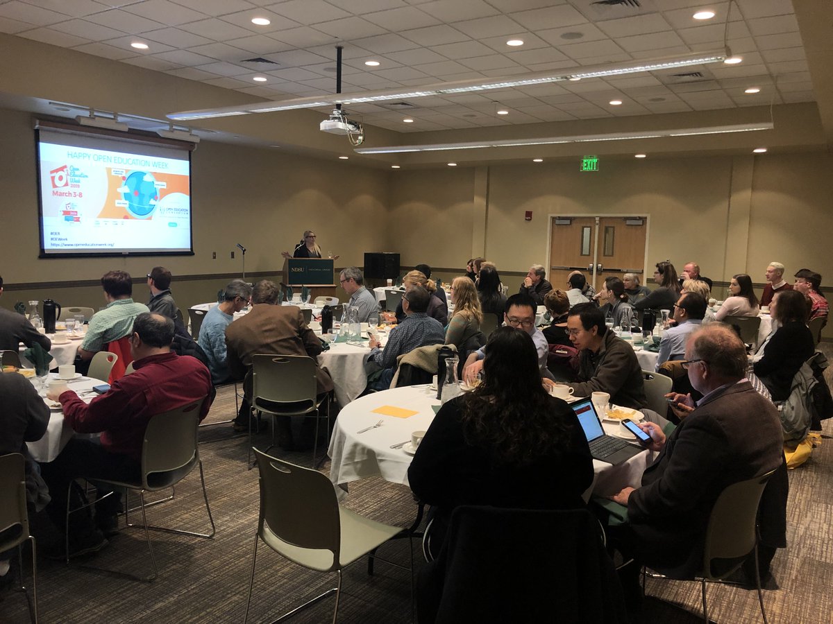 NDSU_StudentGov's tweet photo. It was great having @TanyaSpilovoy at NDSU speaking to faculty, staff and students about open educational resources! Great timing as it is #OEWeek. 

Student Government is looking forward to enhancing the #OER initiative at NDSU! https://t.co/H5qXmRSyRU