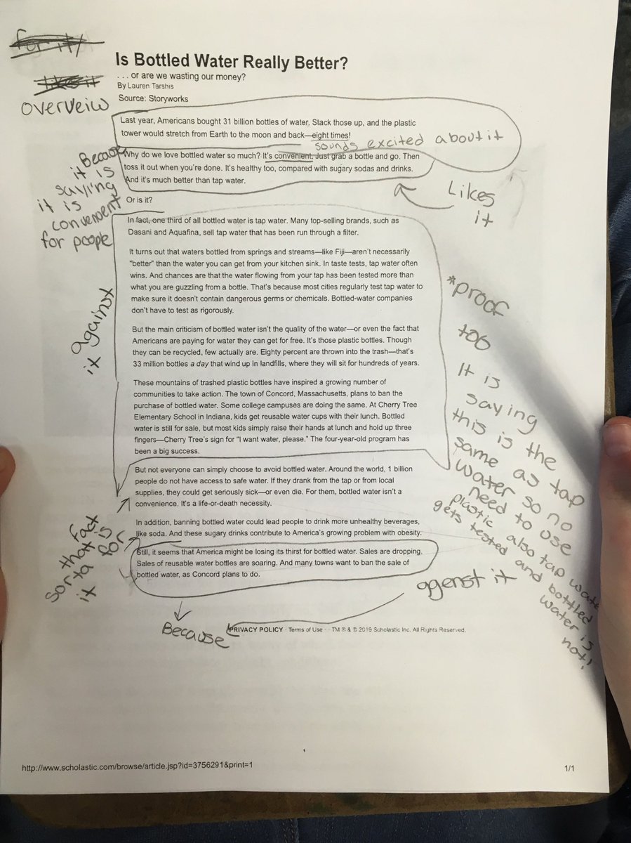 Annotating is where it’s at. Get your students to annotate EVERYTHING! Make a map of your reading so you know where to find the gold!!! ⁦<a href="/SASD_SalfordHil/">Salford Hills Elem</a>⁩ #argumentandadvocacy #tcrwp #twoturntablesandamicrophone