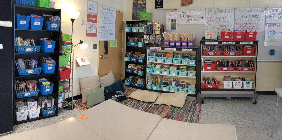 English8GMS's tweet photo. Leveled ✅
Labeled by genre ✅
Sorted by genre ✅
Color-coded bins ✅
Color-coded shelves ✅
#classroomlibrarygoals #GMSbelieves #GMSreads https://t.co/oLmJO3B5Pu