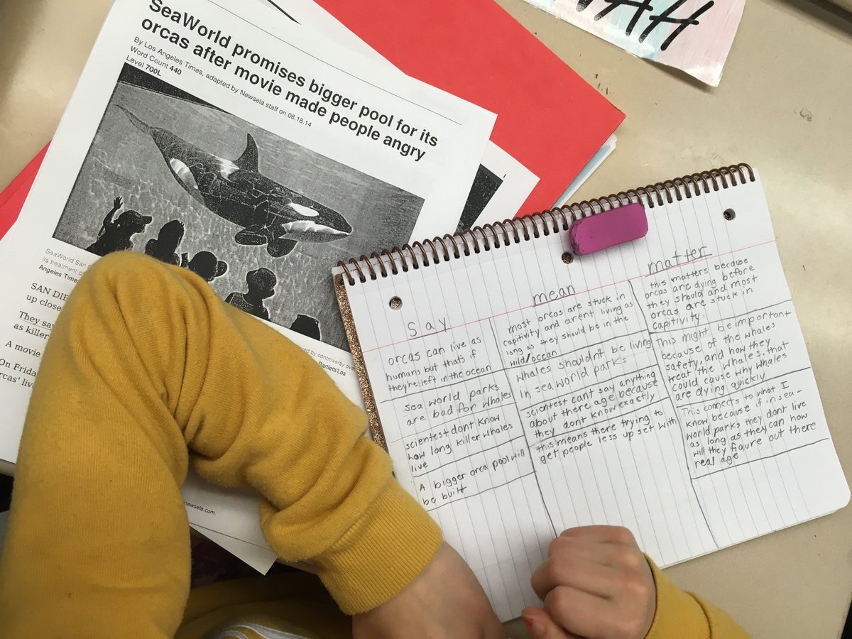 tkaloochi's tweet photo. Say mean matter- it’s not just for songs &amp; videos! We started in session 4 of Argument and Advocacy unit- helped students unpack evidence, strengthen club convos, and think and wonder as they read. #growingideas #celebrateSASD ⁦@SASD_SalfordHil⁩ https://t.co/TUr4wcn9wA