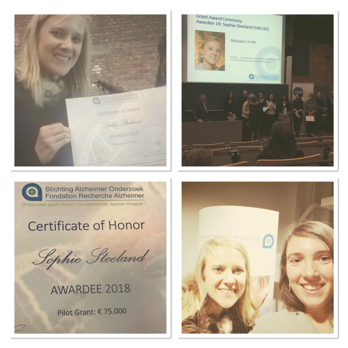 Vandenbroucke lab (@vdb_lab) on Twitter photo Proud <a href="/SSteeland/">Sophie Steeland</a> and grateful for the support from #SAO #StichtingAlzheimerOnderzoek to continue our Alzheimer’s research <a href="/InflamResCen/">IRC - VIB/UGent</a> <a href="/ResearchUGent/">Ghent University Research</a>! Proud <a href="/SSteeland/">Sophie Steeland</a> and grateful for the support from #SAO #StichtingAlzheimerOnderzoek to continue our Alzheimer’s research <a href="/InflamResCen/">IRC - VIB/UGent</a> <a href="/ResearchUGent/">Ghent University Research</a>!