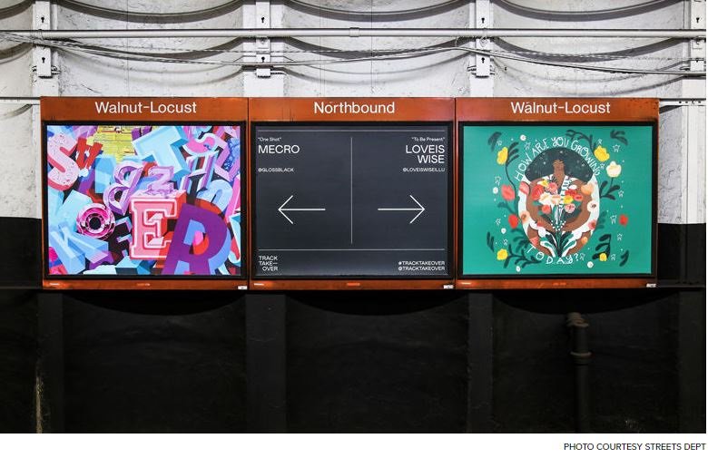 visitPA's tweet photo. Check out Philly's #TrackTakeover of amazing artwork! 🖌
RT: @visitphilly Make sure to admire the creative work of 30 local artists during the #TrackTakeover in @SEPTA's Walnut-Locust Station! See all of the work in one station through March 10: https://t.co/5PJH5rHDOR https://t.co/YyIo92aBwB