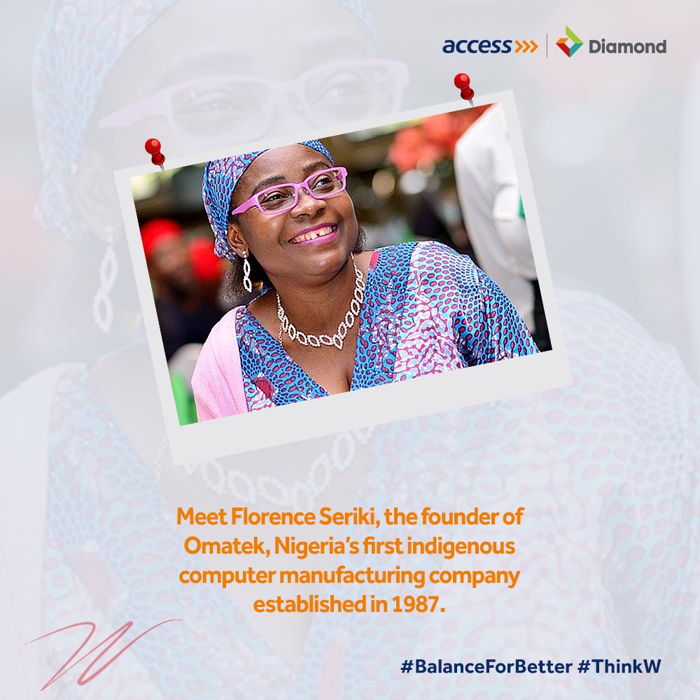 myaccessbank's tweet photo. “Think Equal, Build Smart, Innovate for Change”, promotes innovation by females, for females, in order to drive a #balanceforbetter world.
Our #Wfeature today is Florence Seriki, a trailblazing entrepreneur whose innovative ideas in the tech space put Nigeria on the global map. https://t.co/fIeaARJ4jl