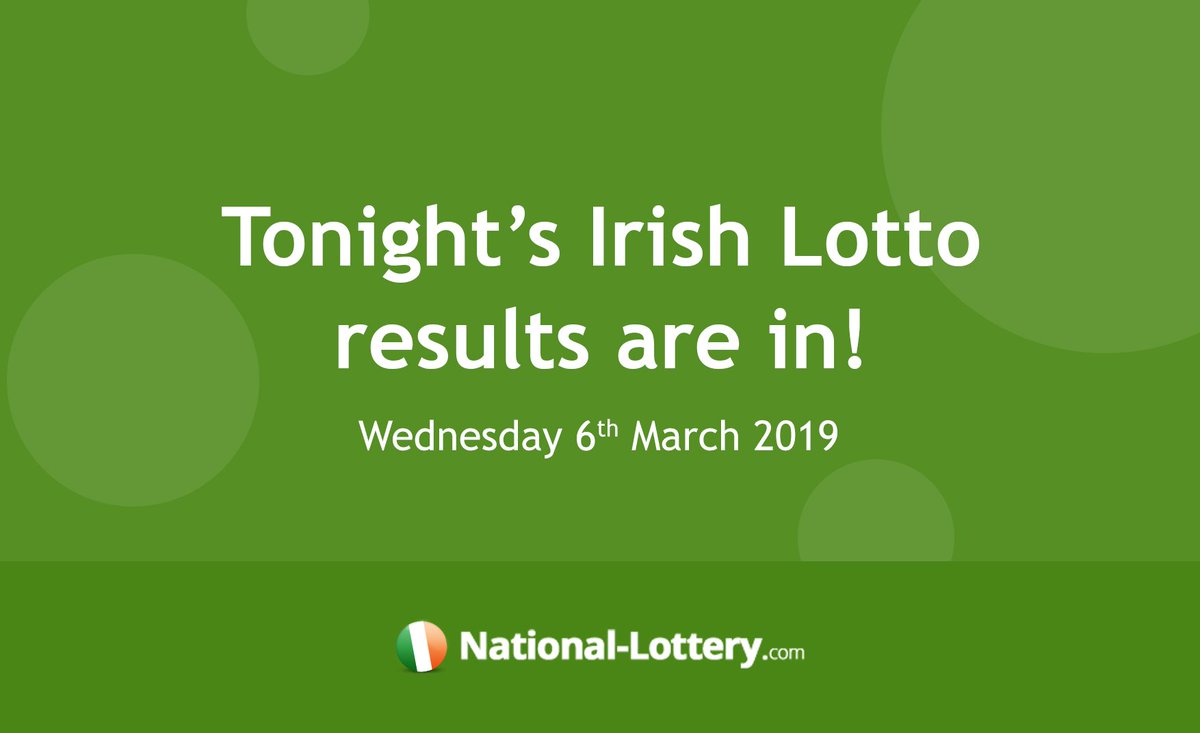 lotto results wednesday 6th march 2019