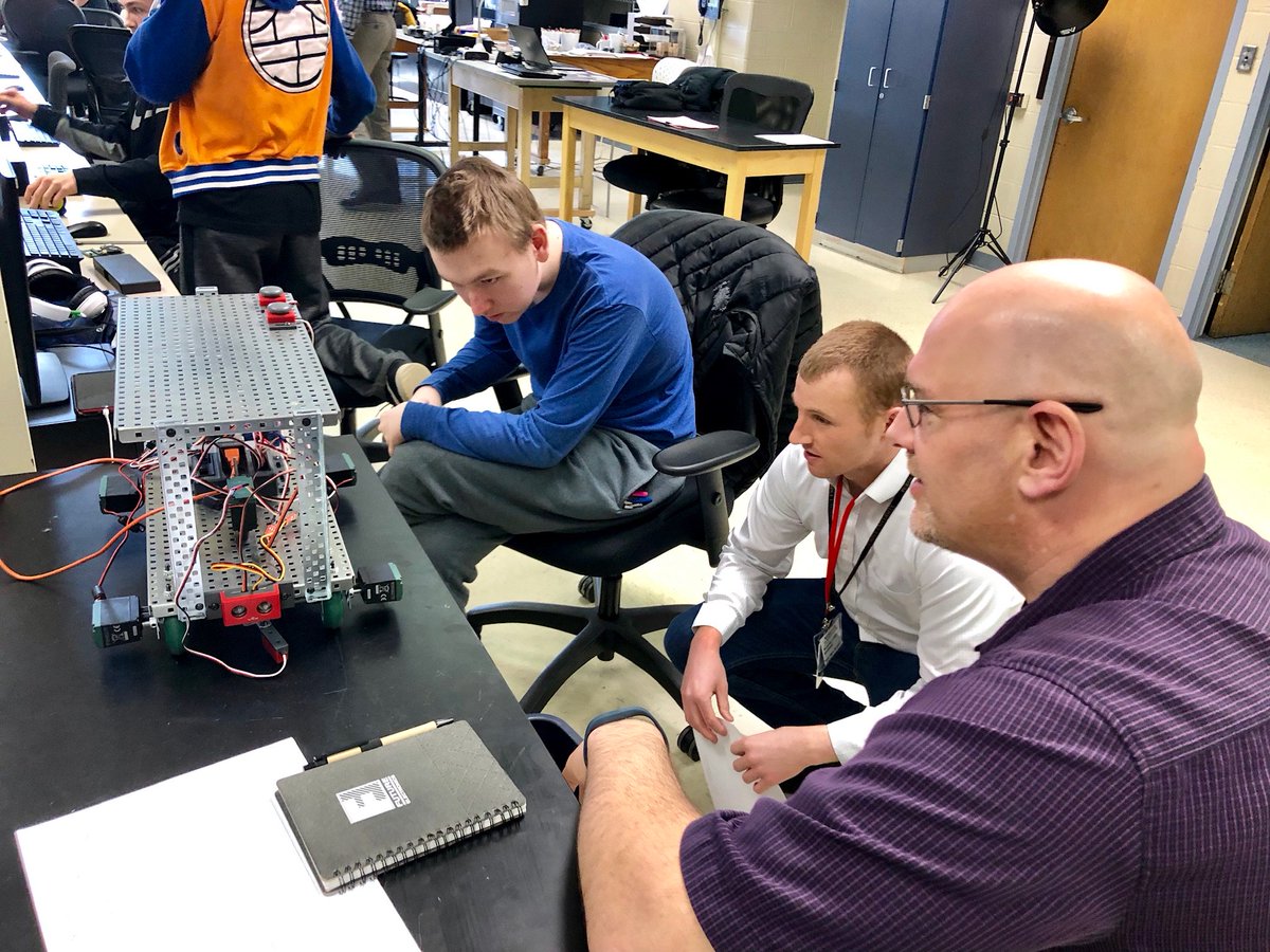 Impressive. Engaged. Problem solvers. A few words used to describe an engineering class at <a href="/WillowbrookHS1/">Willowbrook HS</a> where an <a href="/oakbrookchamber/">Greater Oak Brook Chamber of Commerce</a> Bridge Partnership Program is taking place-thank you <a href="/Chamberlain_Grp/">Chamberlain Group</a> for mentoring students continue work for upcoming shark tank presentations!