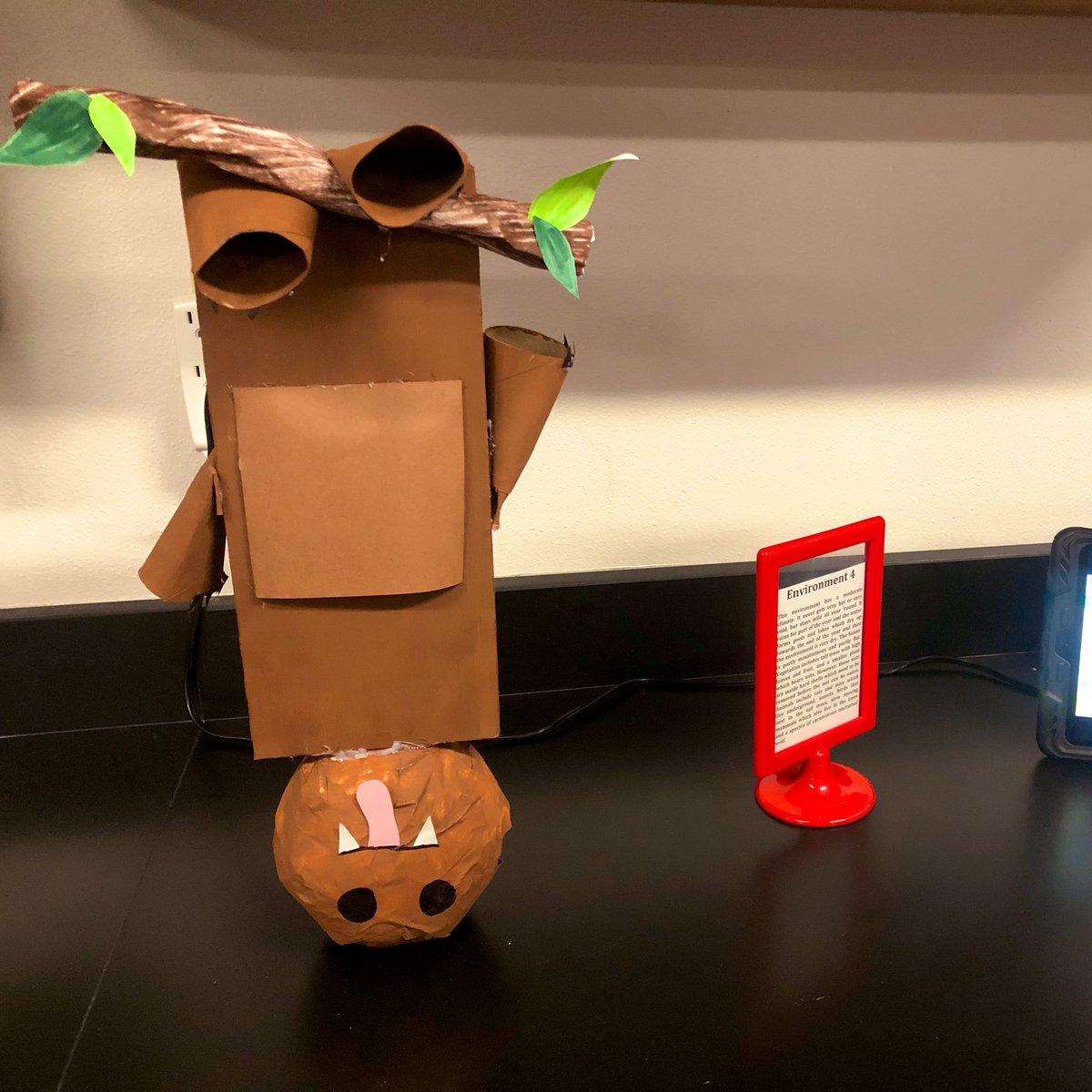 Doggett_Biology's tweet photo. Fast forward to the year 3000 and speed up evolution. The Biomes have changed and so have the critters. #designeranimals #period5 @CHS_9 @Doggett_Biology #CHS9Family #CHS9BioRocks #recycledmaterial https://t.co/hdO37IPr5D