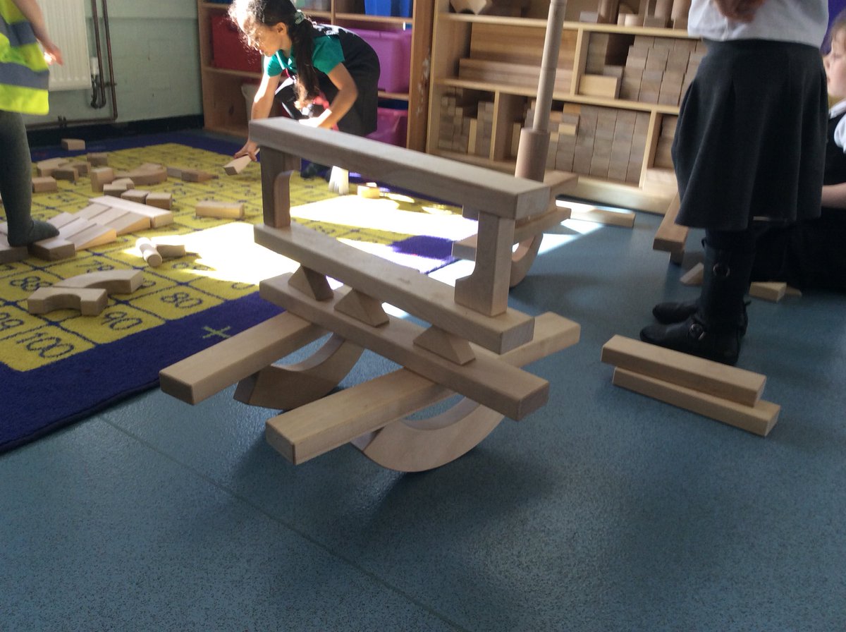 Springwood_Prm's tweet photo. We have been experimenting with balance in our block play today. How amazing are these structures? We worked as a team to balance the blocks carefully #springpemproke #springstem https://t.co/NnRWaE0WgH