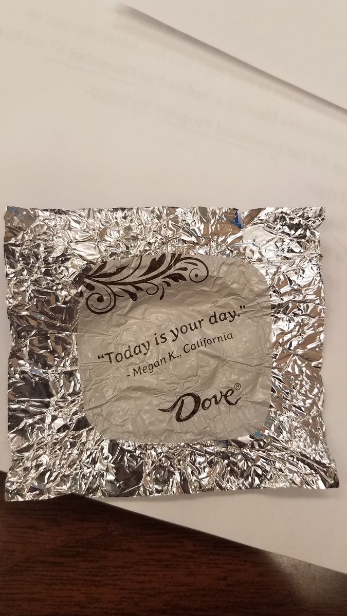 Thank you <a href="/DoveChocolate/">DOVE® Chocolate</a> #todayisyourday