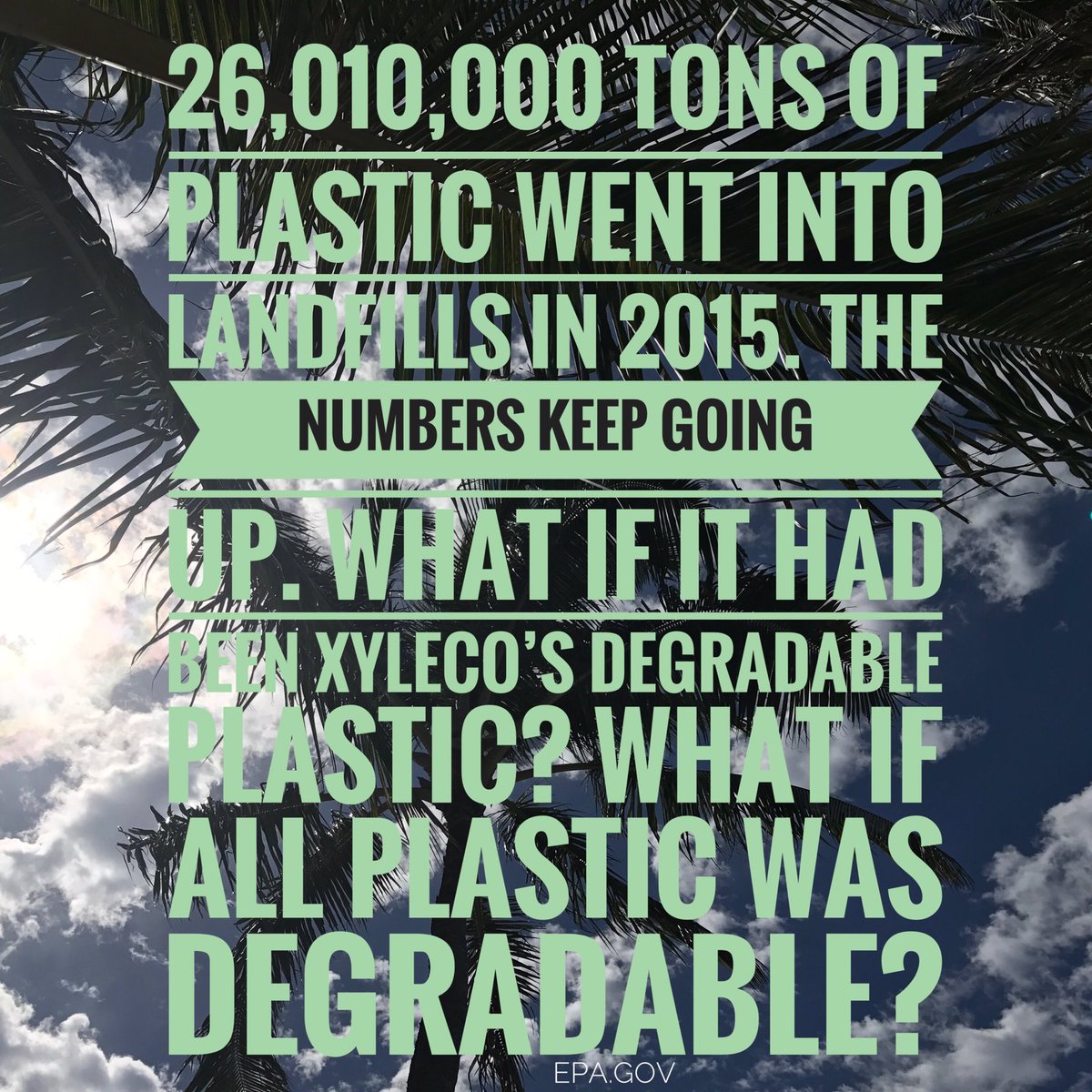 Xyleco's tweet photo. Plastic waste has to stop. #plastic #plasticfree #zerowaste #litter #reducereuserecycle #reducewaste #reduce #reduceplasticwaste #stopmicrowaste #microwaste #endstarvation #greentech #process #biotechnology #biotech #environment #sustainability #degradable #landfill #biofuel #USA https://t.co/m1x9FeHZg1