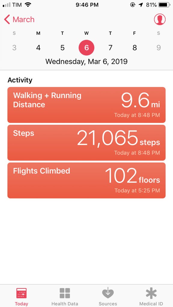 gmaloney99's tweet image. Part of me never wants to move again after 102 flights of stairs. The other part of me wants to hit 150.