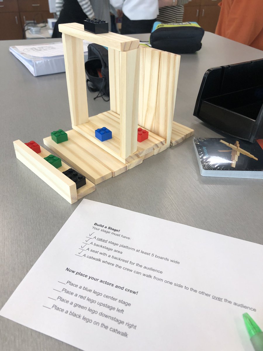riostippit's tweet photo. 6th grade Titans will become playwrights in PLP! First, practice stage building in the #makerspace @TippitTitans https://t.co/SZNHYp9A1a
