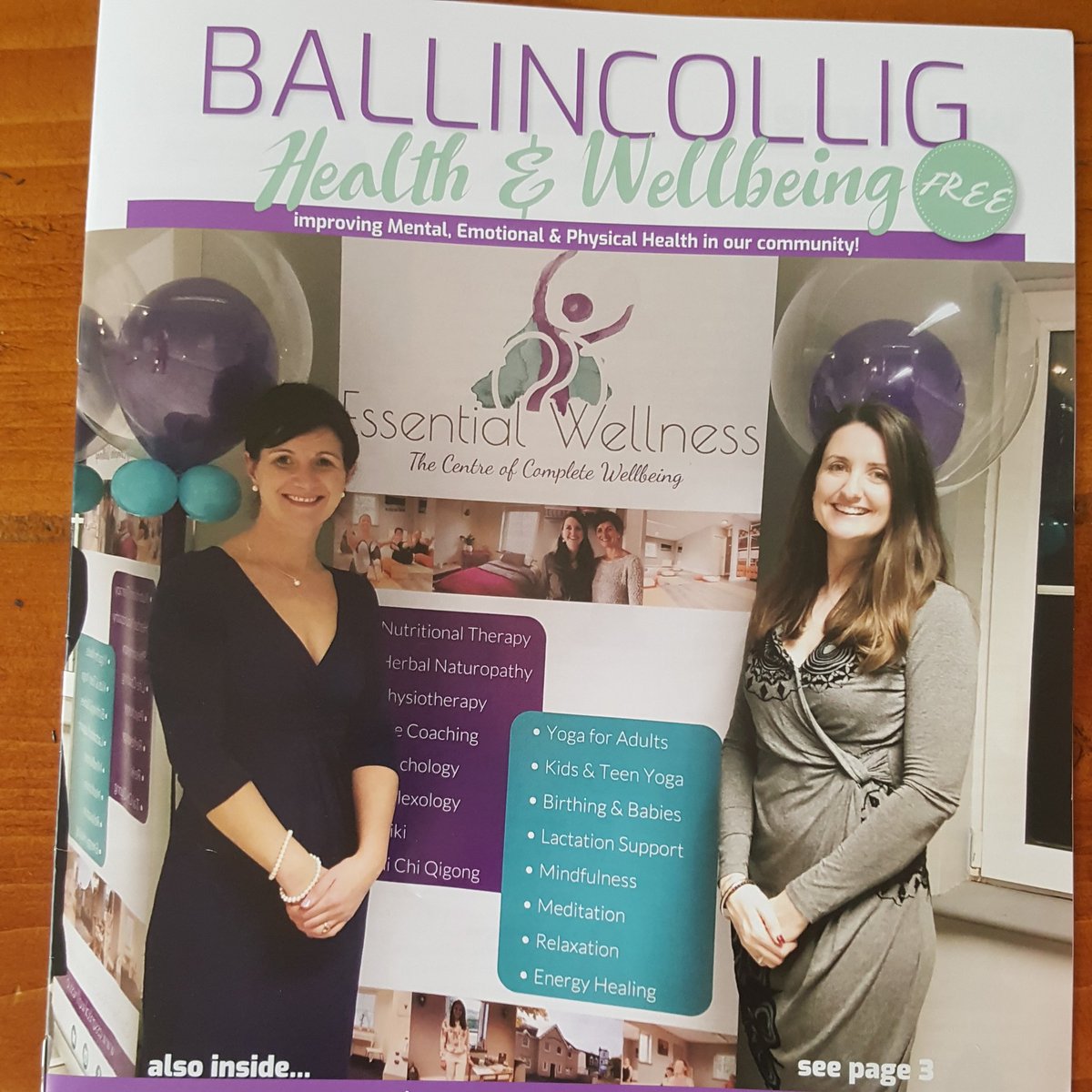 MARCH ISSUE OUT NOW!!

Jammers as always...fab articles from your local health &amp; wellbeing professionals 👏👏

Check out <a href="/Essentialcentre/">Essential Wellness</a> ..our cover.. read all about their launch, the team &amp; what they offer on PAGE 3 💜💚