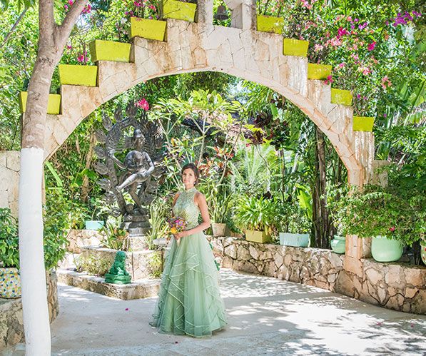 Discover a secret fairytale garden, perfect for your destination wedding dreams. Only at Xolumado Village. Rachel@bmgvacations.com. #XolumadoVillage #KarismaResorts #DestinationWeddings #Honeymoons #RomanceTravel