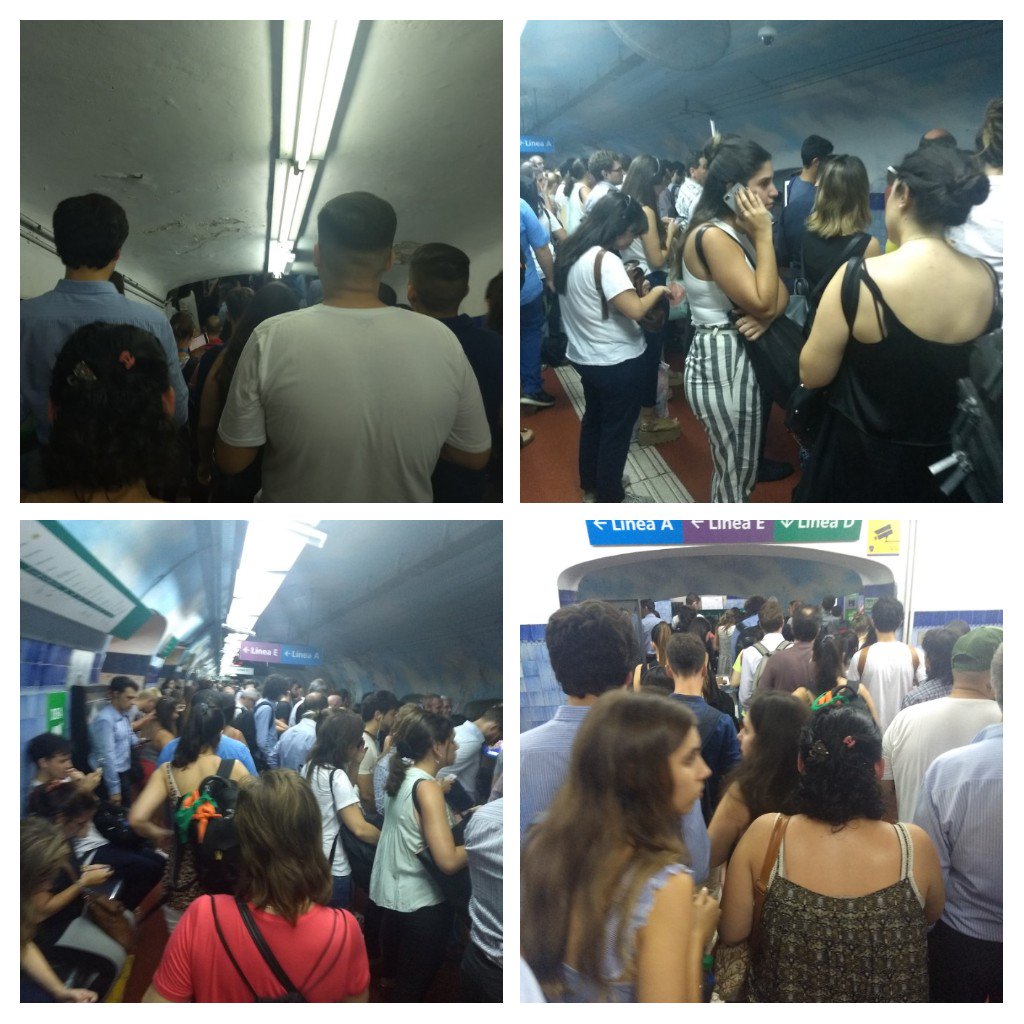 Natiloku's tweet photo. @Metrovias es esto trato digno? Art 8 LDC. La foto adentro del subte no la saqué x imposibilidad física. #servicioindigno https://t.co/wK0OgwnCT0