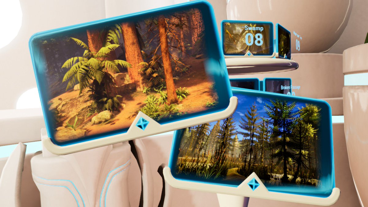 timetransitvr's tweet photo. Never easy to decide where to travel next... so many possibilities! 🌴🦕
#timetransitvr #indiegame #travel #trip #explore #postcard #technology #vr #oculus #htcvive #indiegames #indiedev #indiegamedev #makinggames #game #gaming #gamedev #gamedesign #gameart https://t.co/uTOFEFbTA6