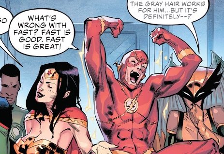 “Coming from the signature speed demon of the group are you really surprised?”