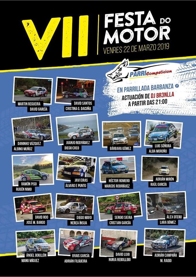 P_Barbanza's tweet photo. Un año más, #VIIFestaDoMotorParrilladaBarbanza! Con tapas variadas, exposición de coches, y música a cargo de DjBrenlla! No os lo perdáis, el #viernes 22 de #Marzo a partir de las 21:00! #Araño #Rianxo #RallysGalicia #rally https://t.co/yjY1XjIf4Z