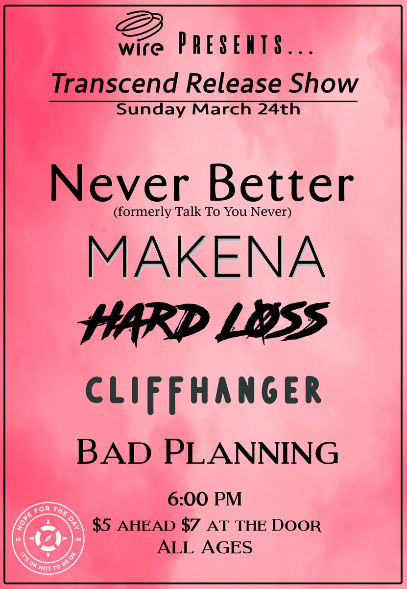 neverbetteril's tweet image. Spread the word, this show is gonna be insane! Get your $5 tickets here:  ticketweb.com/event/transcen…