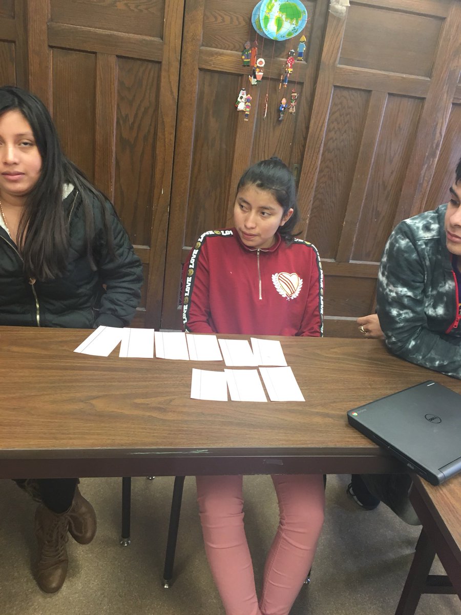 SherryLeksell's tweet photo. Sequencing short o stories with ESL today. Their English has been growing SOO fast! Great collaboration! #BAAM #eaglegrovehs https://t.co/lpxgVJqlHa