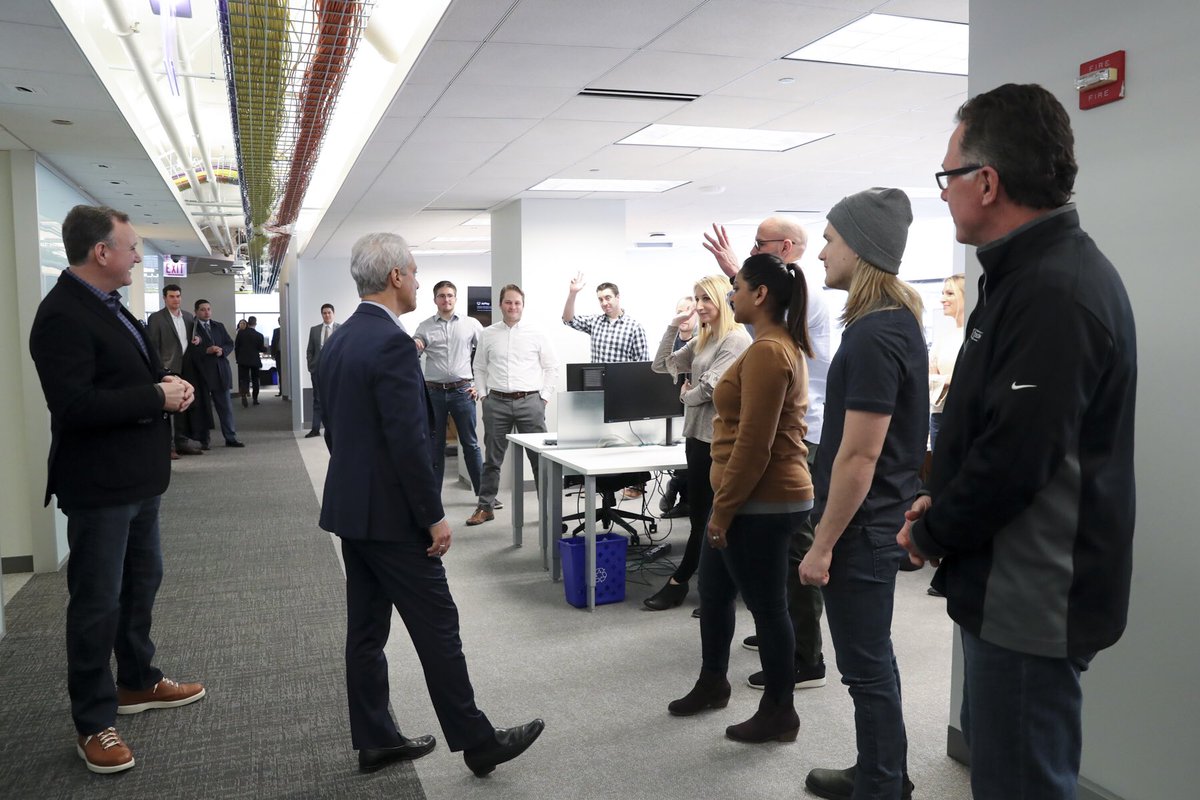 Tech remains Chicago’s fastest-growing industry sector. Great to join DocuSign to announce their plans to grow its employee headcount across computer engineering, sales, marketing &amp; customer service over the next 2 years, following the recent merger between <a href="/DocuSign/">Docusign</a> &amp; <a href="/SpringCM/">SpringCM, a DocuSign company</a>.