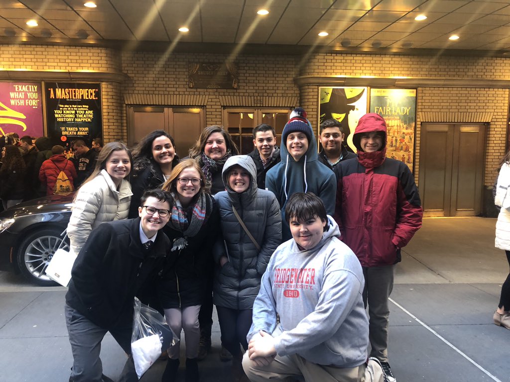 ProwlPSHS's tweet photo. Trying not to look too cold outside To Kill A Mockingbird (an incredible, fantastic show!) #APLit  #APPsych #APLang https://t.co/sKReuuSEwg