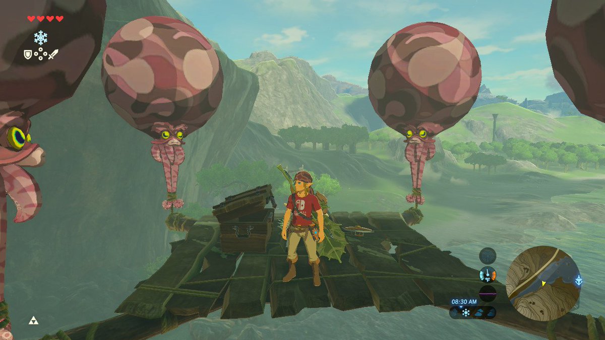BananaBoyGAME's tweet photo. Oh shoot! These aren't balloons! #BreathoftheWild #NintendoSwitch https://t.co/hbIWoDbWxH