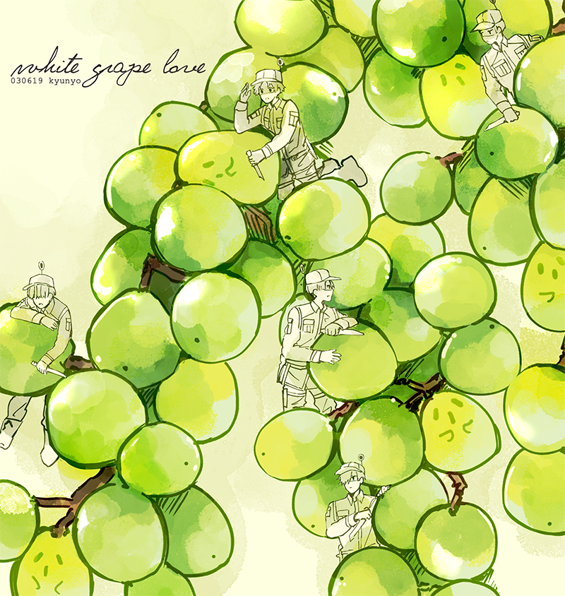 strawberry / white grapes