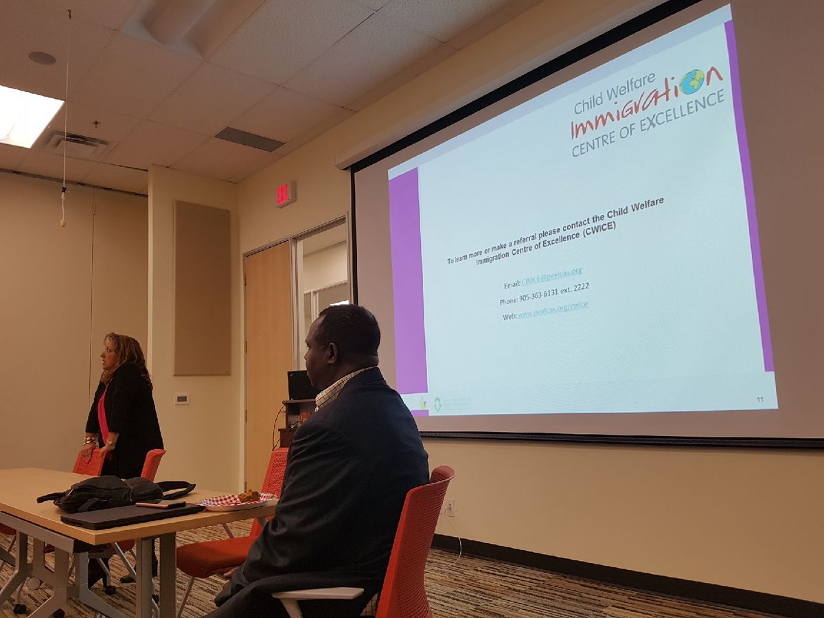 PeelCAS's tweet photo. We are so grateful to have gotten the opportunity to speak to the Adoption team at @TorontoCAS today about our Child Welfare Immigration Centre of Excellence (CWICE). Thank you @TorontoCAS for your hospitality. #CWICE https://t.co/N8jnin5cFQ