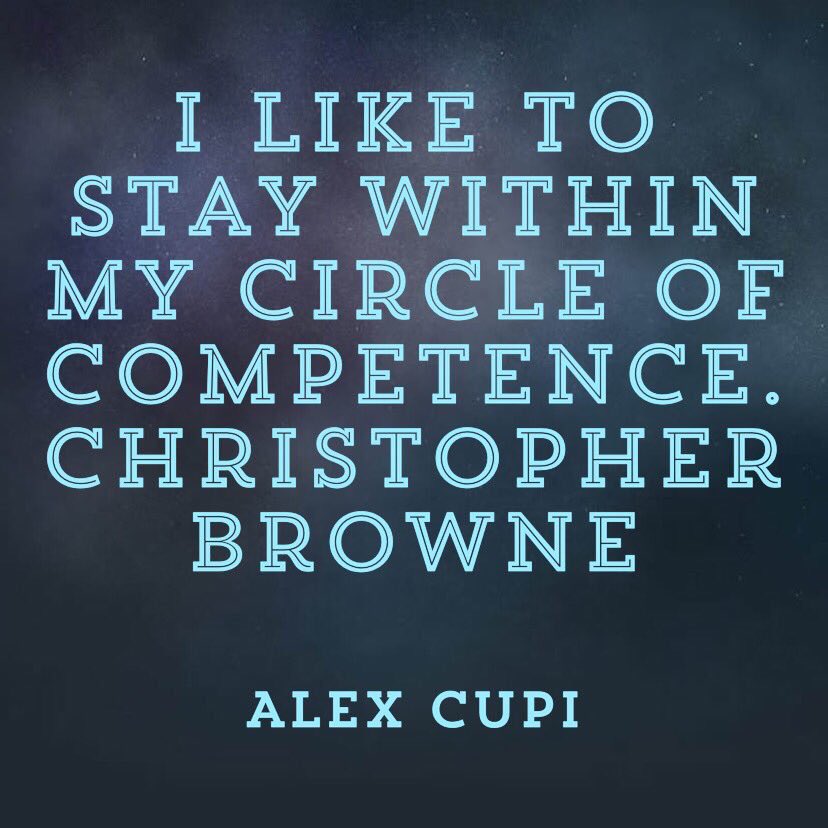 _Alex_Cupi's tweet image. I like to stay within my circle of competence.
Christopher Browne #InvestingExpert #AlexCupi