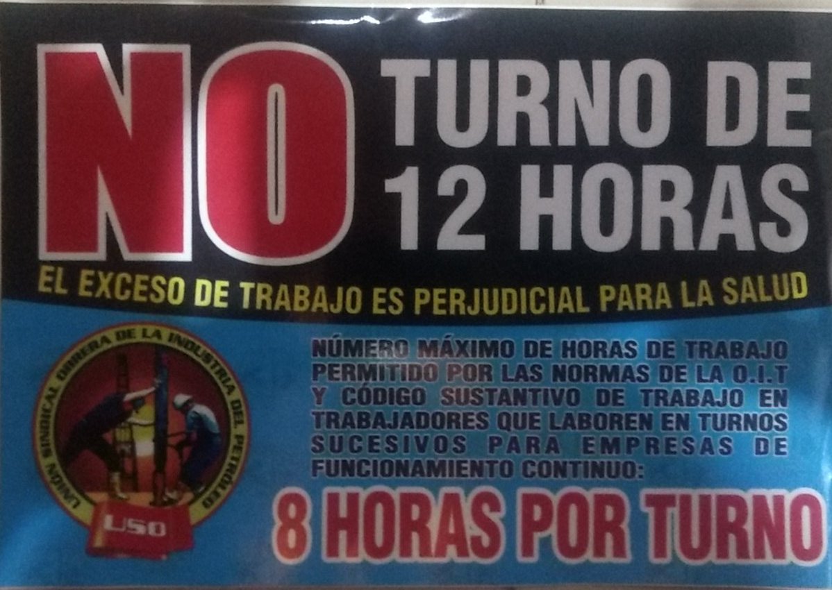 Mientras grande compañías y países desarrollados bajan la jornada laboral a 6 horas por salud y productividad, <a href="/ECOPETROL_SA/">Ecopetrol</a> quiere aumentar la jornada a 12 horas #NO12HORAS <a href="/usofrenteobrero/">USO Colombia</a> <a href="/GustavoBolivar/">Gustavo Bolívar</a>  <a href="/jorgeajurado/">Jorge Alberto Jurado</a> <a href="/MabelLaraNews/">Mábel Lara</a>