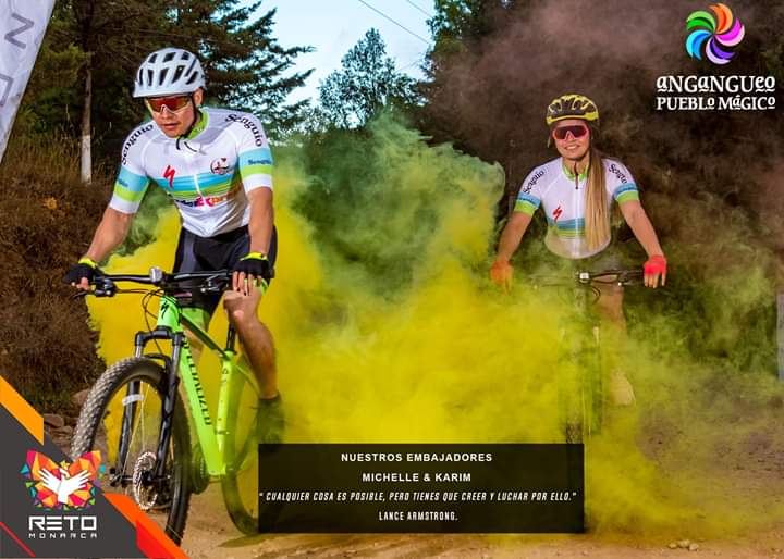 RetoMonarca's tweet photo. Les presentamos a:
NUESTROS EMBAJADORES
MICHELLE & KARIM
están al 💯, con toda la energía
y listos para disfrutar de
RETO MONARCA INTERNACIONAL 2019 🚴♀️🚴♂️🇲🇽
No lo olvides‼️
1️⃣7️⃣ MARZO 2019
📍 MINERAL DE ANGANGUEO, MICHOACÁN. MÉXICO
#RETOMONARCA
#RETOCONCAUSA
#PUEBLOMÁGICO https://t.co/TFtMQmqpgu