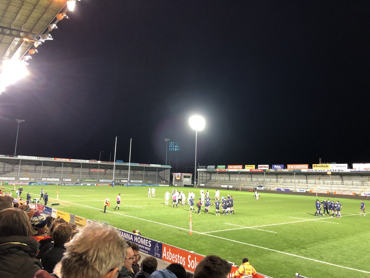Great night tonight watching <a href="/RNRugby/">Royal Navy Rugby</a> beat <a href="/ExeterChiefs/">Exeter Chiefs</a> Braves 21 - 22. Over 1K supporters for a reserves match..... The Chiefs are doing things right down here, <a href="/WidnesRL/">Widnes Vikings</a> should look at this model!! 🤘