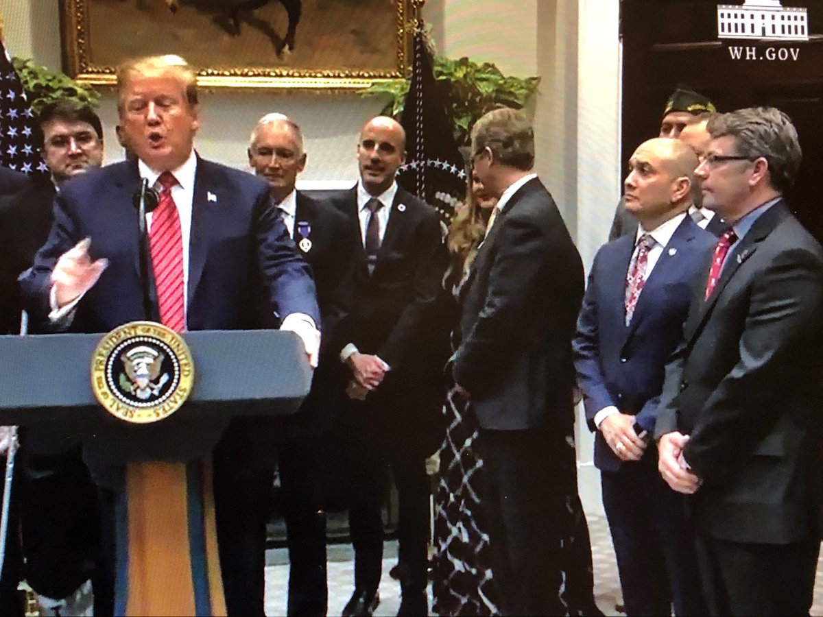 Proud to join partners, friends &amp; colleagues at White House as President Trump signs critical Executive Order to develop comprehensive public health roadmap to empower vets and end veteran suicide. <a href="/TheBushCenter/">George W. Bush Presidential Center</a> <a href="/wwp/">WWP</a> <a href="/VFWHQ/">VFW National HQ</a> <a href="/DoleFoundation/">Elizabeth Dole Foundation</a> <a href="/studentvets/">Student Veterans of America</a> <a href="/WhiteHouse/">The White House</a>