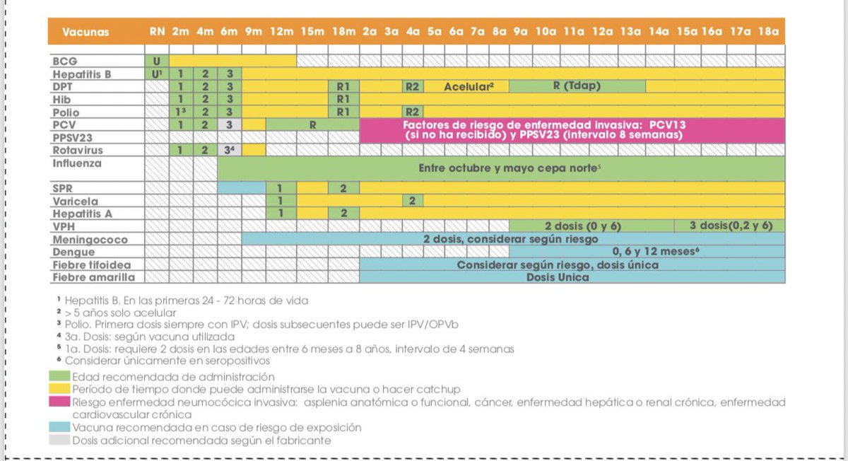 Está acá el calendario de vacunas que la #AGEI y #ASOPEDIA recomienda para los niños, revísalo ‼️
💉❣️