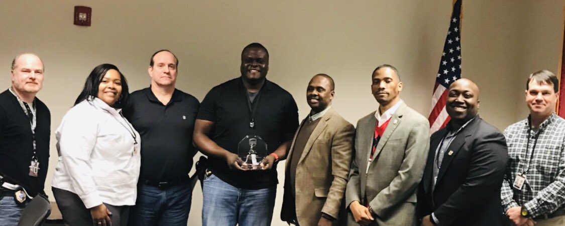 Today we recognized Memphis,TN  Cargo Theft Taskforce Agent Sgt. Michael Gibbs for his ongoing dedication to assisting Memphis UPS Security.