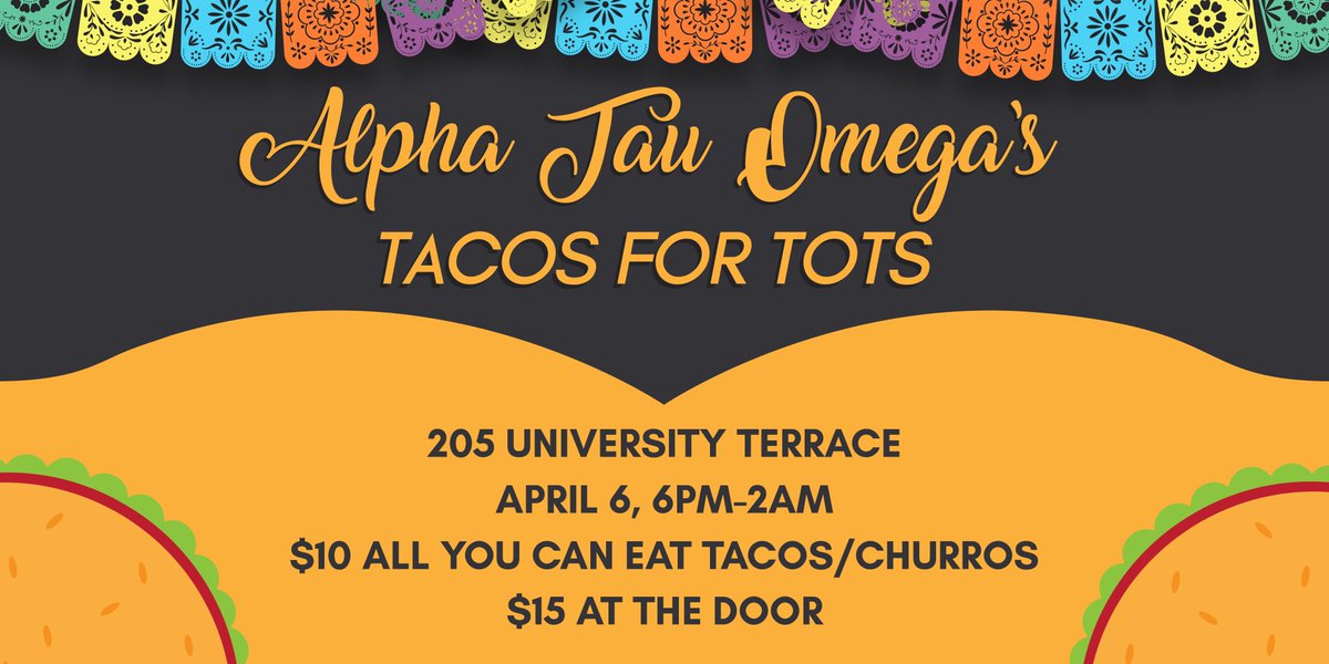 Only a month left until our first annual signature event, and we can’t wait to host this fiesta with you! DM this account or talk to a brother to buy a pre-sale ticket for only $10!