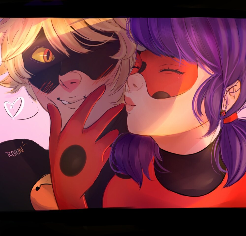 Roowns_'s tweet photo. Ladynoir (♡~<)(^3^) #Ladynoir #Miraculousladybug https://t.co/xSKfzOYGC5