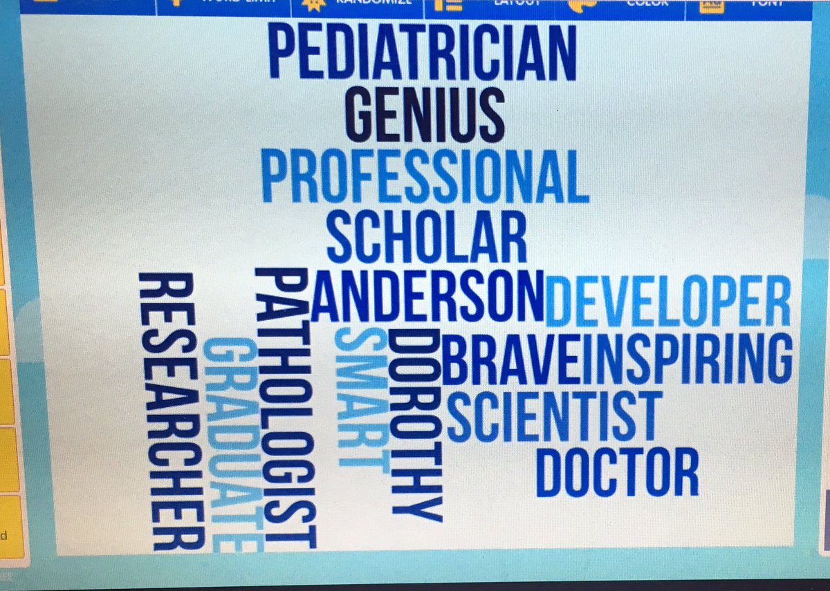 MrsFudgeTeach's tweet image. Women’s History Student Word Clouds #SVInnovates #SVUSD #LearningByCreating