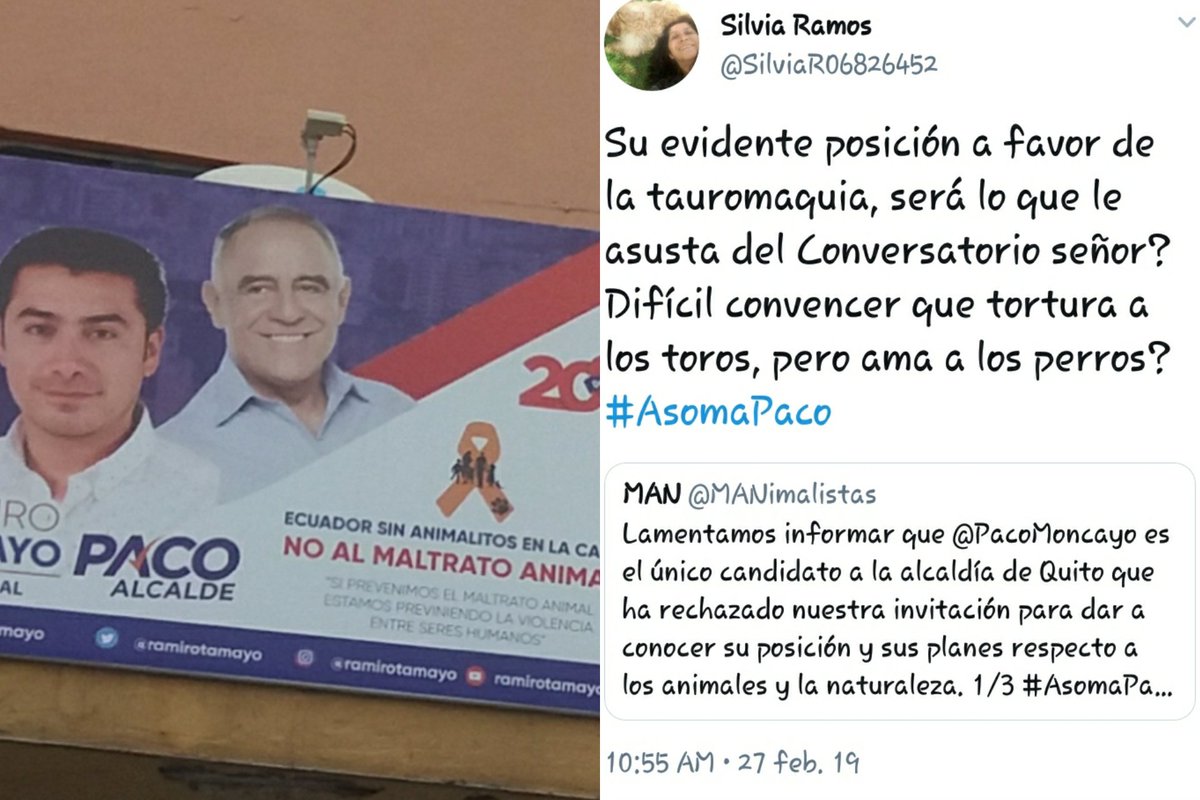 Maliz0512's tweet photo. #MoncayoEsRodas #AsomaPaco #NiUnVotoALosTaurópatas https://t.co/e4qeKuAtOq
