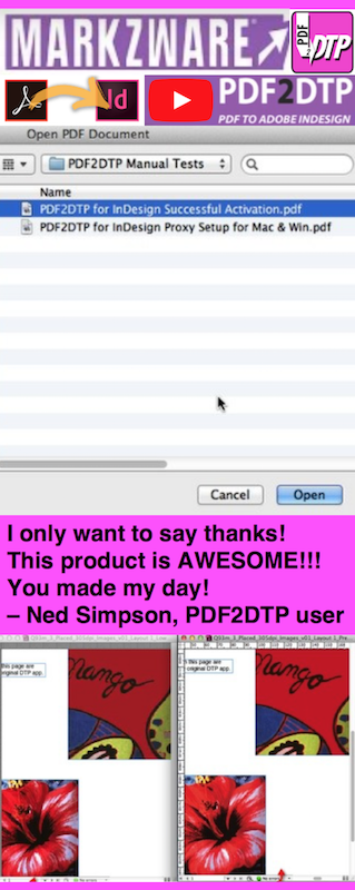Markzware's tweet image. #PDF_to_InDesign_CC: Convert #PDF to #Adobe #InDesign #Creative_Cloud #macOS. #Markzware #PDF2DTP #InDesign_CC_plugin converts #PDF_to_InDesign. Revise PDFs in #InDesign_CC for #print, #publishing, #graphics. #PDF_converter video buff.ly/2TtDNyc