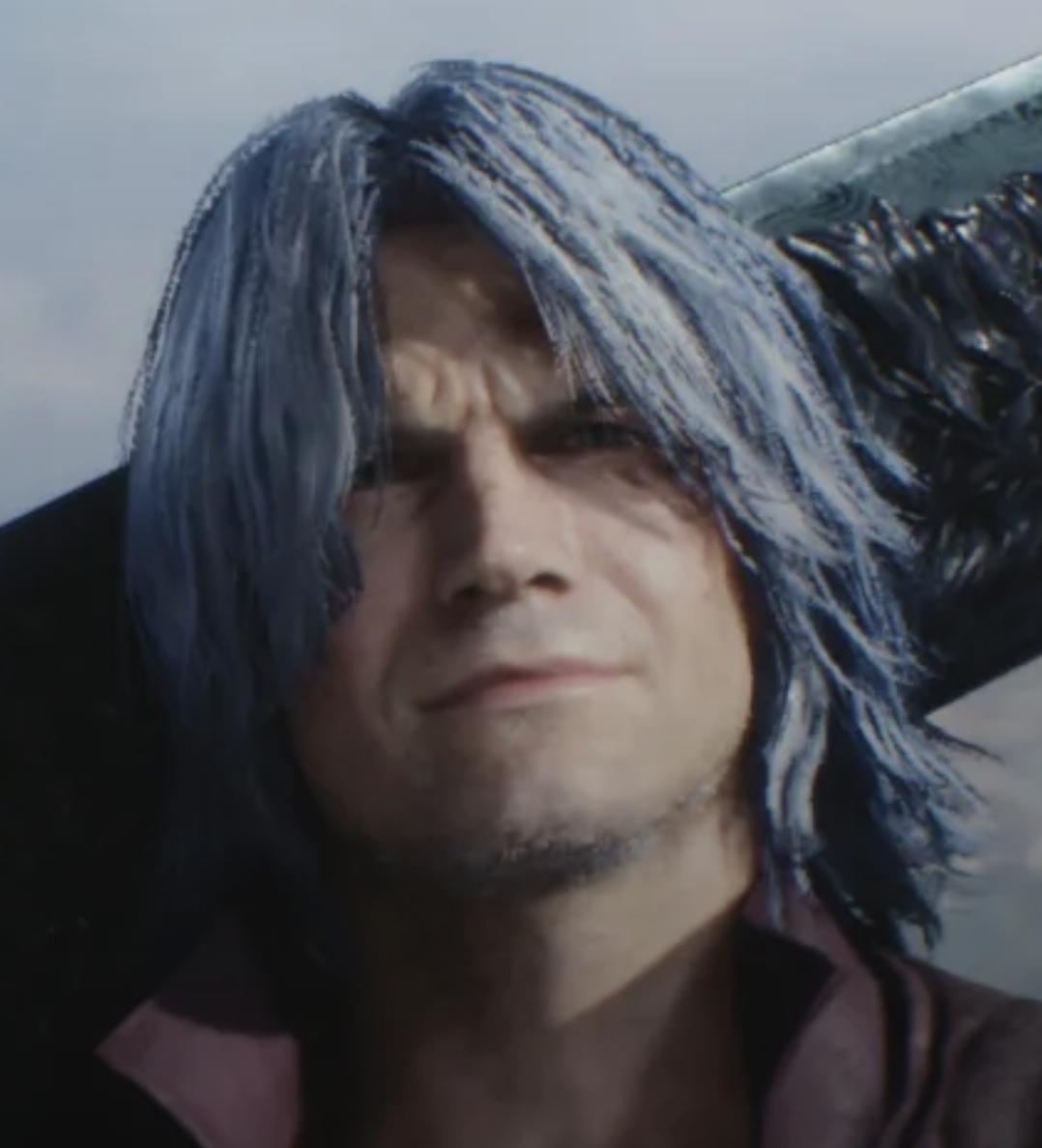 What is up with Dante's face here? DMC1 : r/DevilMayCry