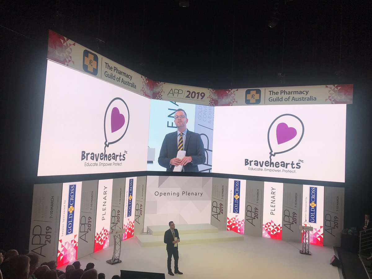 RPSPharmacist's tweet photo. @PharmGuildAus &amp; Pharmacists acknowlege the vital role of @BraveheartsInc at #APPConference2019 @AJPEditor @pharmacydaily https://t.co/FzdEBivy2h
