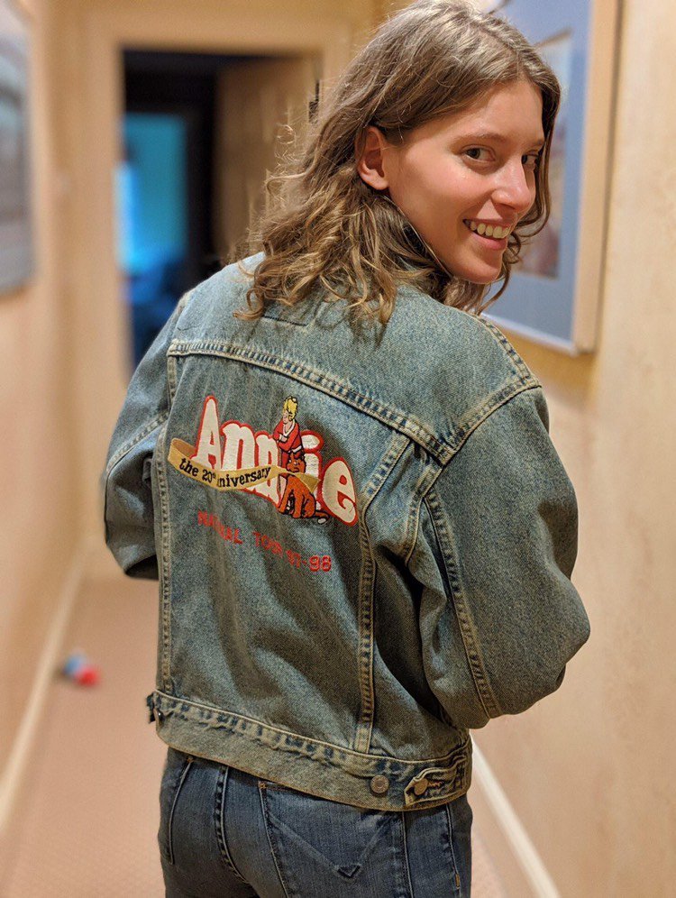 “By the age of 12, my biggest dream had come true. I'd performed on Broadway, garnering the ‘Annie’ jacket." <a href="/BonnieGleicher/">Bonnie Gleicher</a> reveals what's hiding under that fabulous jacket instagram.com/p/BurNCElHC2k/