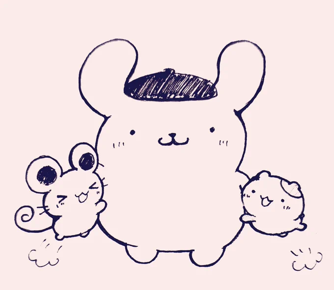 #今日のポムポムプリン2

みんなぼくに飛び込んでおいで～((🍮)) 