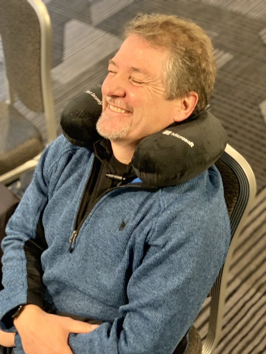 msftsecurity's tweet photo. @Microsoft CVP & CISO, Bret Arsenault enjoying some much needed me time after a long week at @RSAConference. #RestSecure #RSAC2019 https://t.co/SVjt4my8Kx