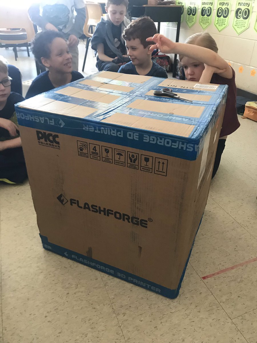 AlysonGeddes's tweet photo. Guess what arrived today??!! We were all very excited to welcome our brand new 3D printer to our classroom thanks to Brilliant Labs! @brilliant_labs #MakerEdNS @TILTHRCE #SeeWhatIamLearning @HRCE_NS @ChrisCocek https://t.co/lww9iJES8W