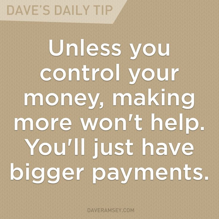 Do you control your money?
